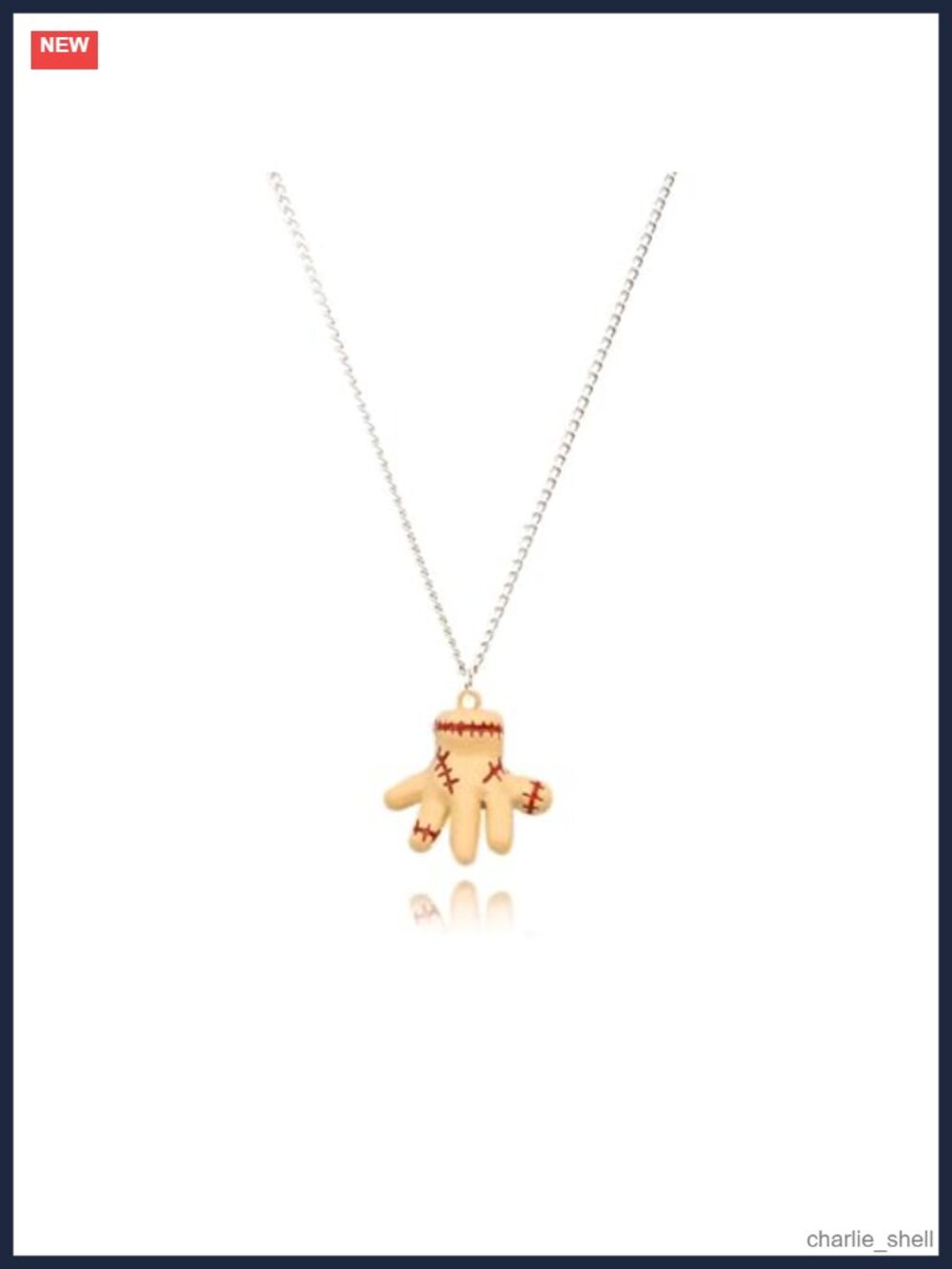 Stitched Hand Necklace Halloween Cosplay Costume Accessory